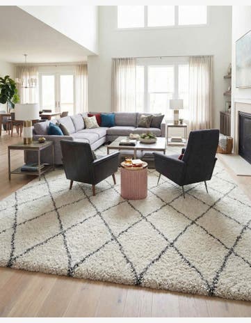 9' 10 x 14' Moroccan Shag Rug