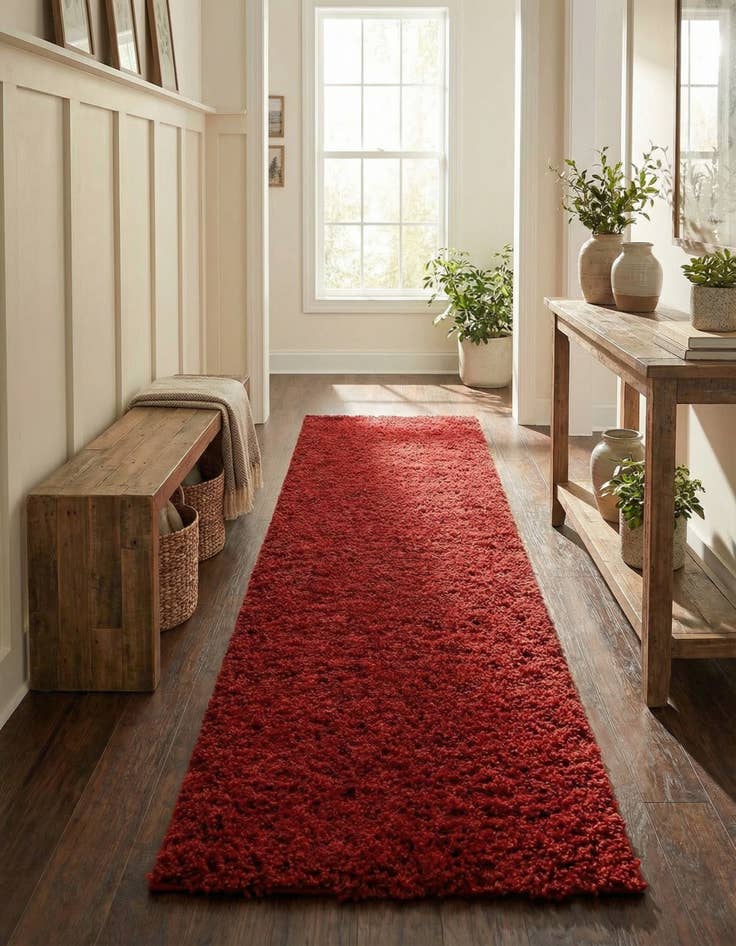 Detail image of 2' 6 x 13' Everyday Shag Runner Rug