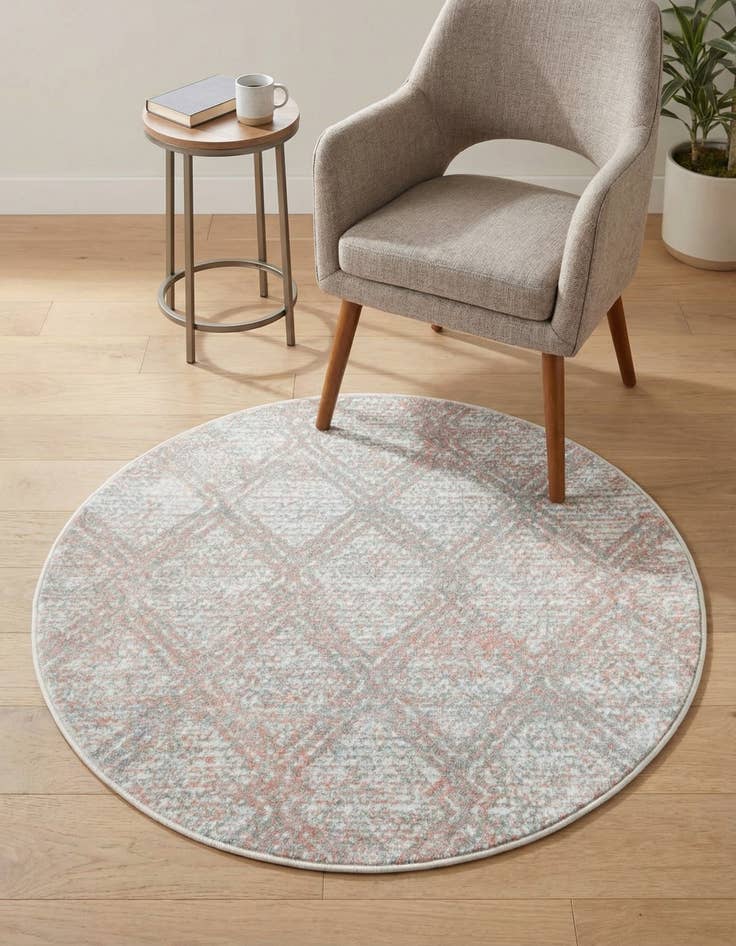 Detail image of 3' 3 x 3' 3 Kamala Washable Round Rug