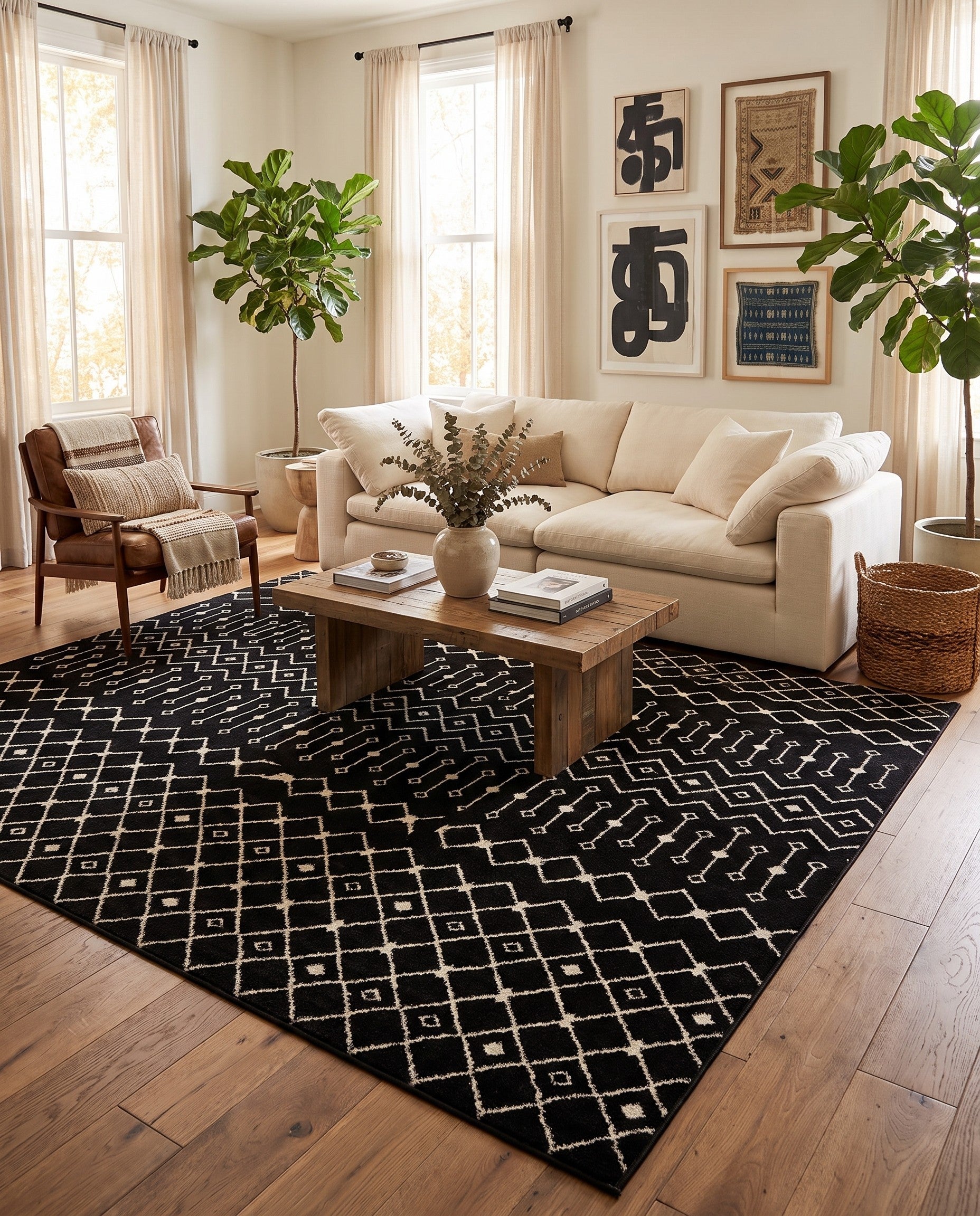 10' x 13' Moroccan Trellis Rug