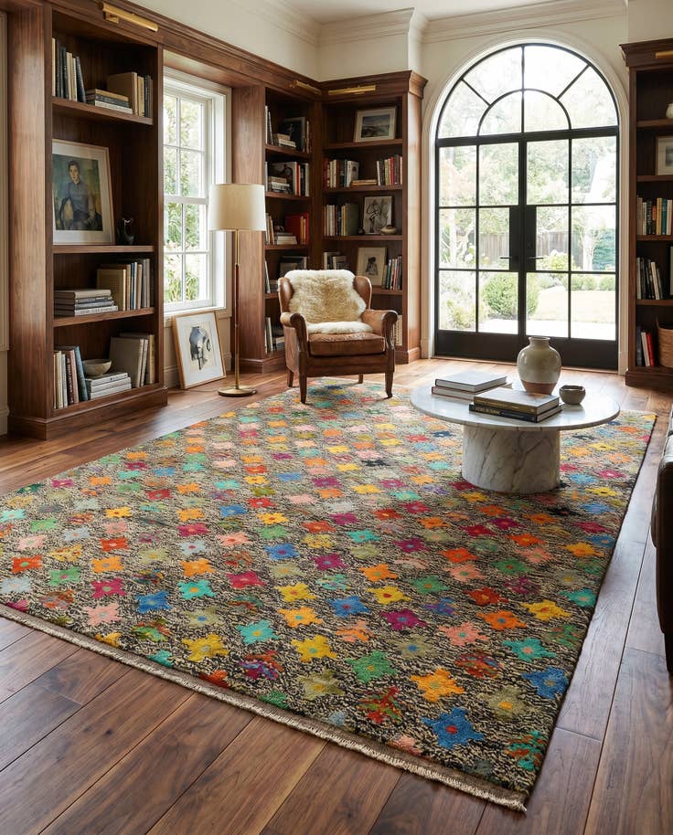 Detail image of 5' 6 x 7' 10 Hand Knotted Balouch Wool Rug