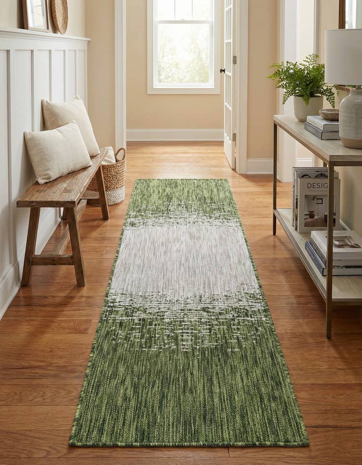 Detail image of 2' x 6' Washable Modern Indoor / Outdoor Runner Rug
