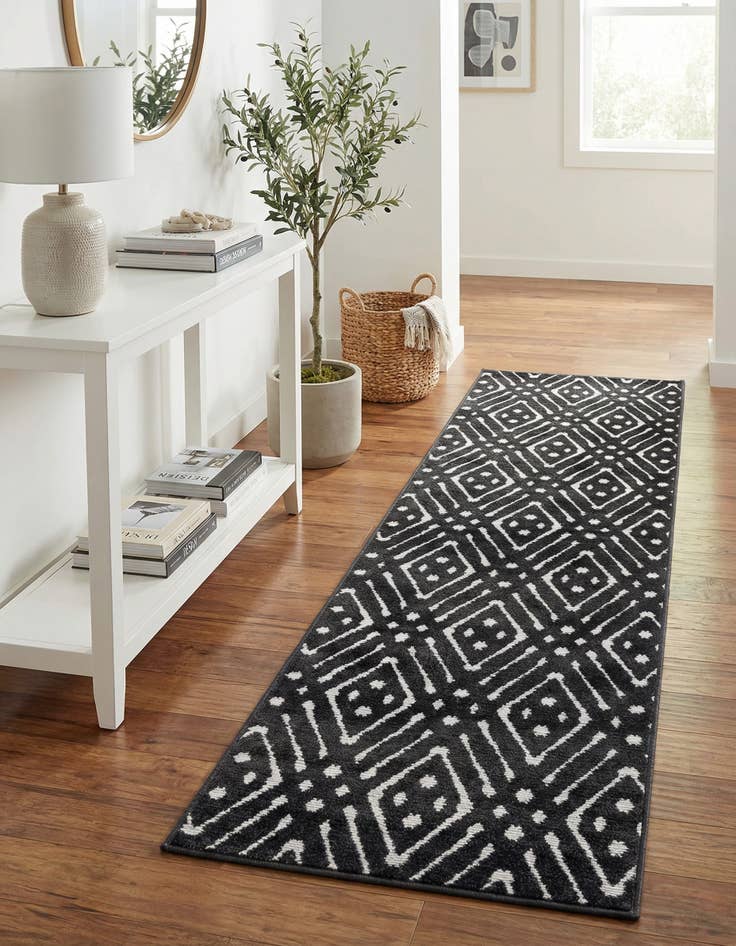 Detail image of 2' x 8'  Washable Sabrina Soto Ella Indoor / Outdoor Runner Rug