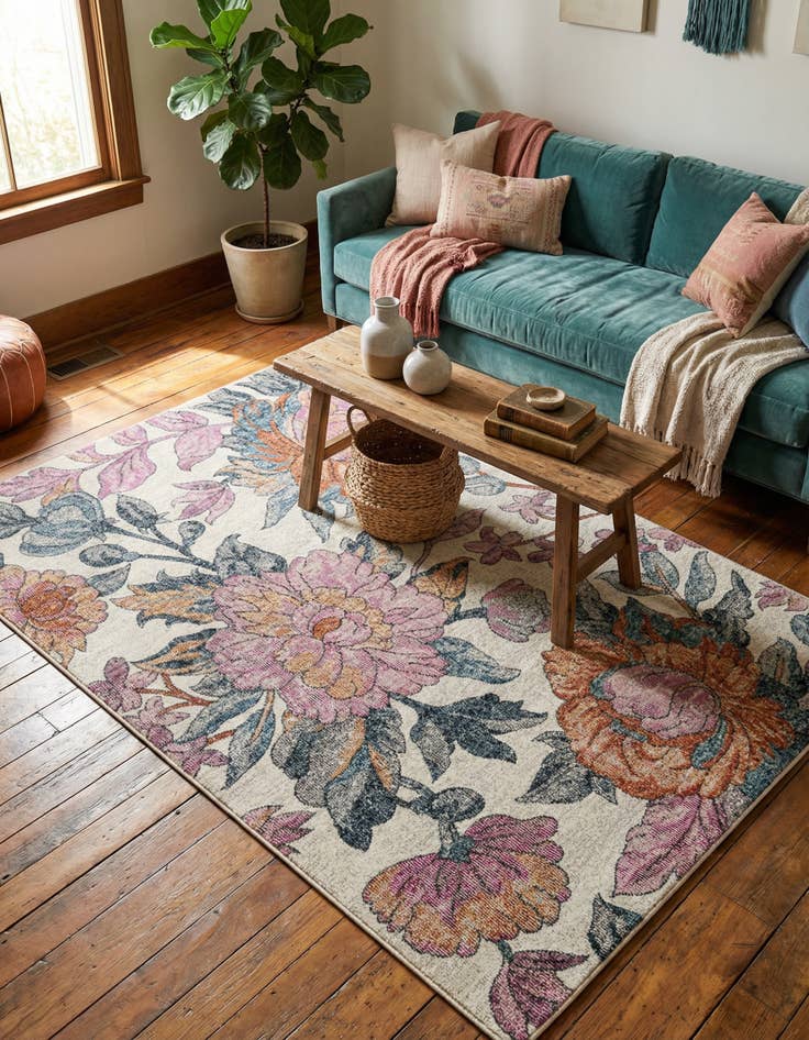 Detail image of 4' x 6' Blossom Rug