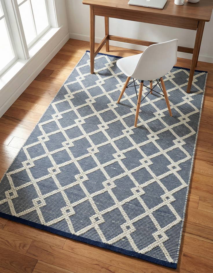 Detail image of 4' 1 x 6' 1  Hand Knotted Jill Zarin Dorset Rug