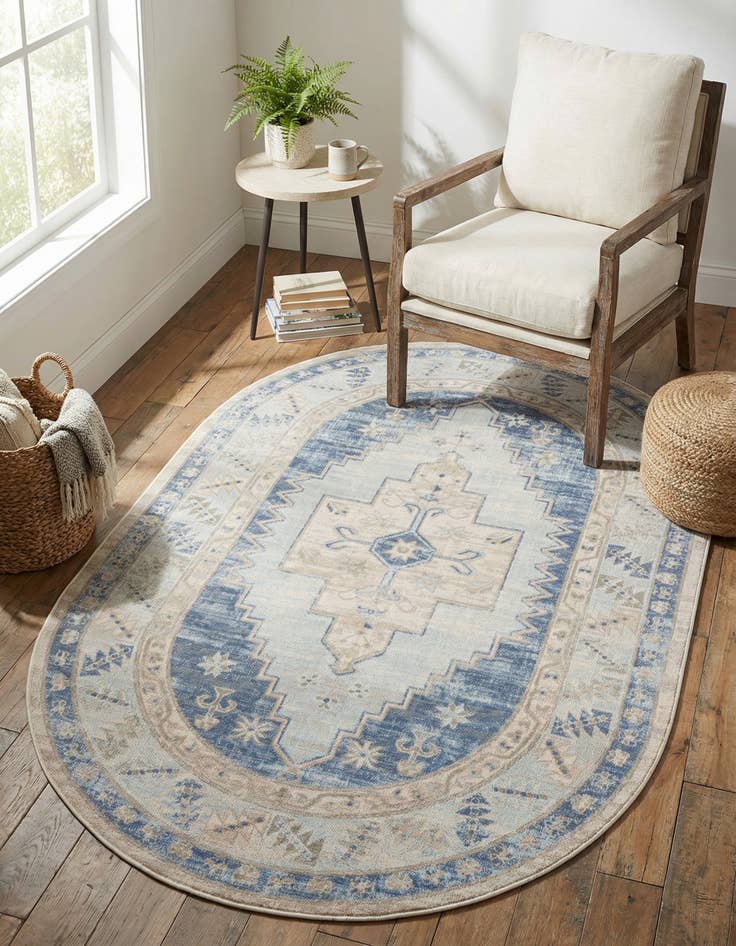 Detail image of 4' 1 x 6' 1 Whitney Oval Rug