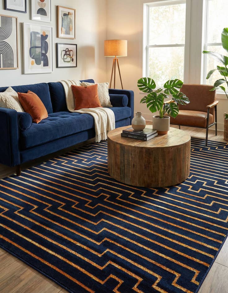 Detail image of 6' x 9' Vogue Geo Rug