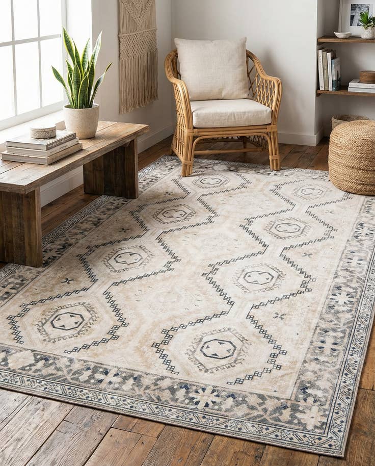 Detail image of 5' x 8' Washable Yara Rug