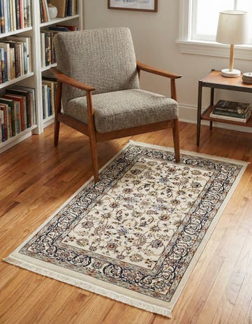 Ivory Nain Design Rug