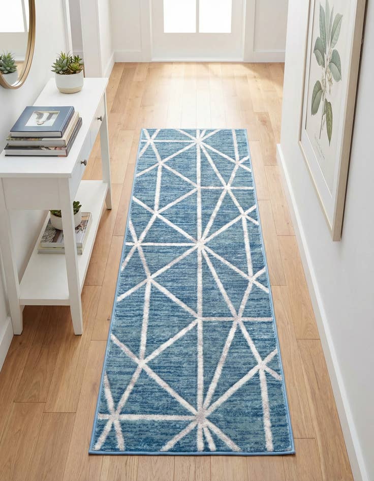 Detail image of 2' x 6' Lattice Trellis Runner Rug