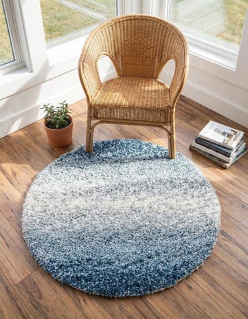 3' 3 x 3' 3 Athena Shag Round Rug