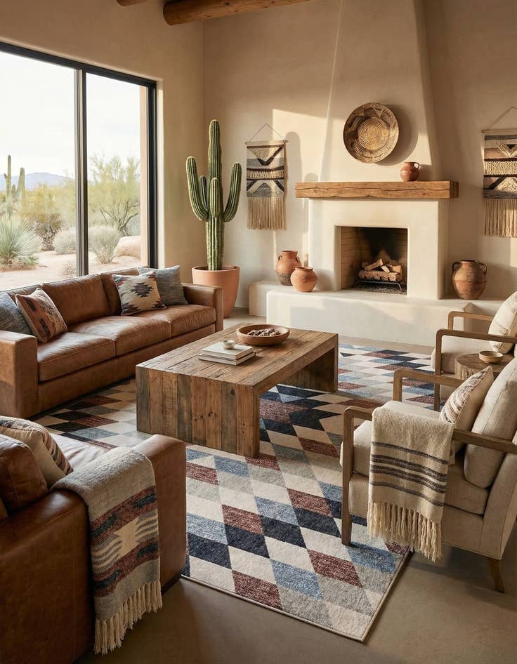 Detail image of 10' x 13' Eco Southwestern Rug