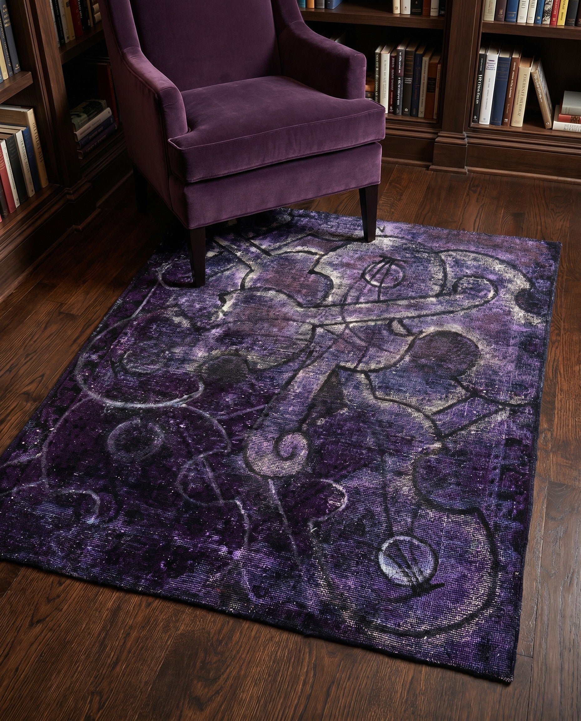 3' 10 x 4' 7 Hand Knotted Ultra Vintage Persian Wool Rug