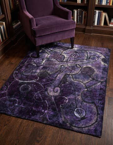 3' 10 x 4' 7 Hand Knotted Ultra Vintage Persian Wool Rug