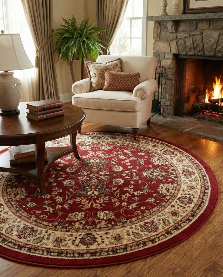 Detail image of 6' x 6' Yasmin Round Rug