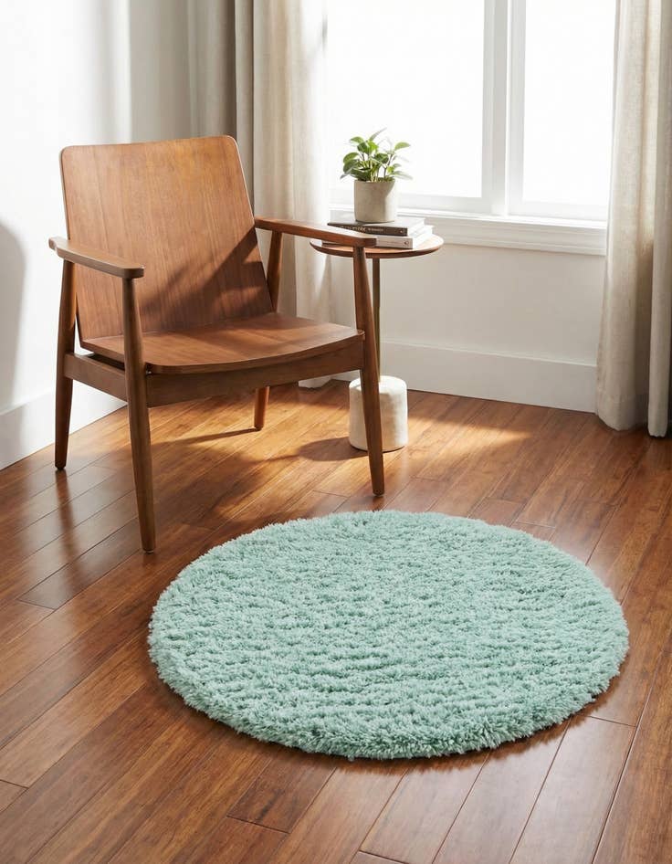 Detail image of  3' 3 x 3' 3 Infinity Shag Round Rug
