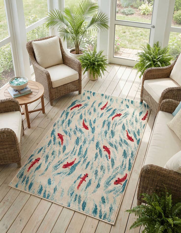 Detail image of 3' 3 x 5' 3 Washable Amalfi Rug