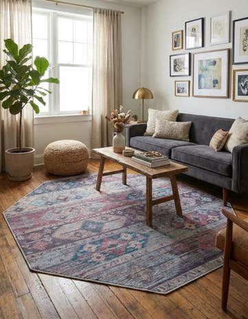7' 10 x 7' 10 Washable Sisu Octagon Rug