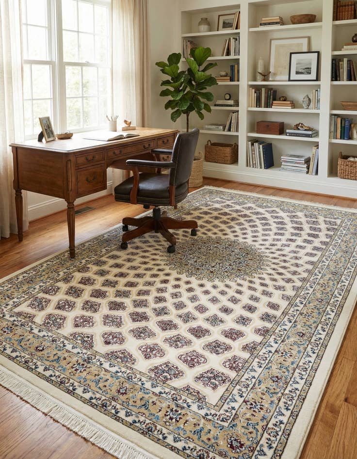 Detail image of 5' 3 x 8' Nain Design Rug
