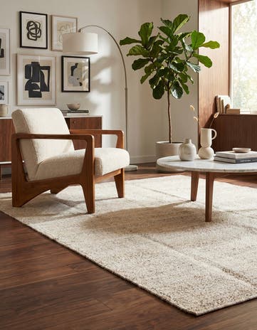4' 7 x 6' 5 Hand Woven Kilim Modern Wool Rug
