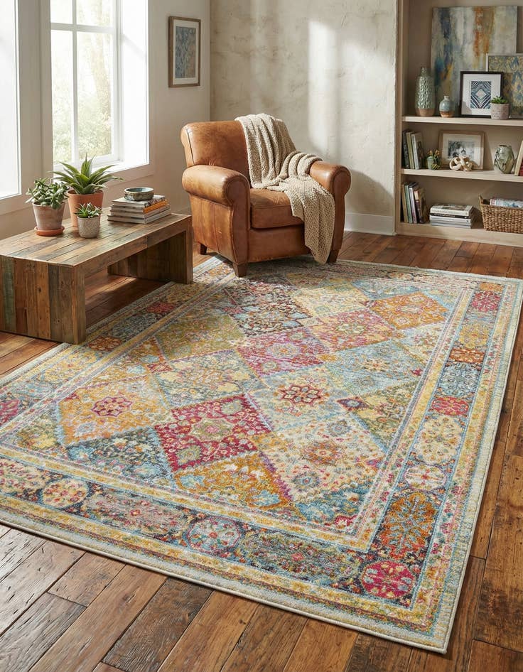 Detail image of 5' 5 x 8' Santiago Rug