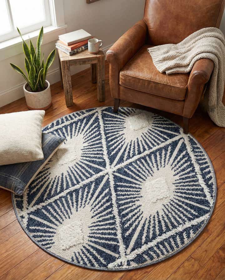 4' x 4' Boho Round Rug