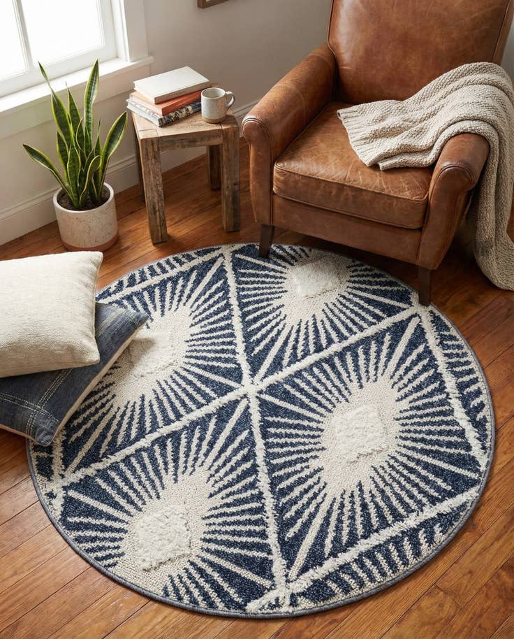 Detail image of 4' x 4' Boho Round Rug