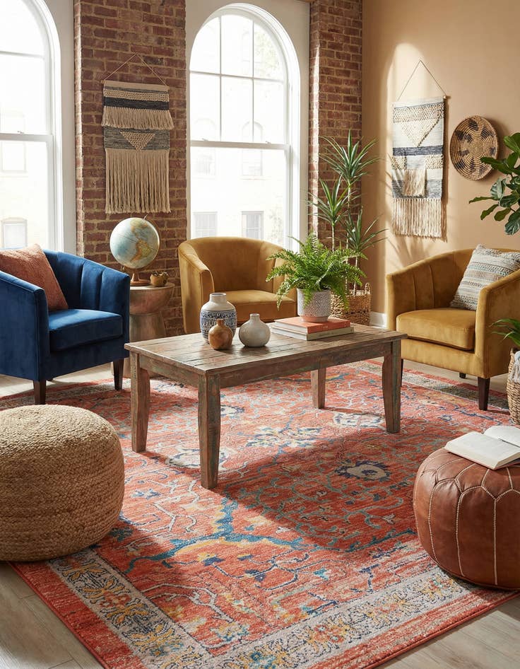 Detail image of 7' 10 x 7' 10 Lola Square Rug