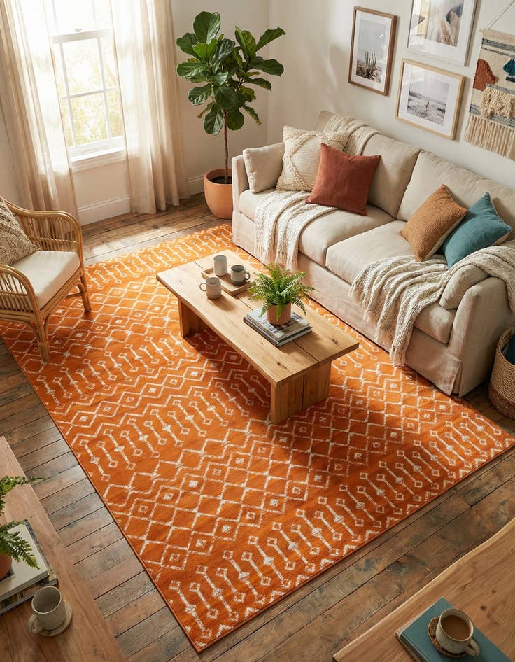 Detail image of 7' x 10' Kasbah Trellis Rug