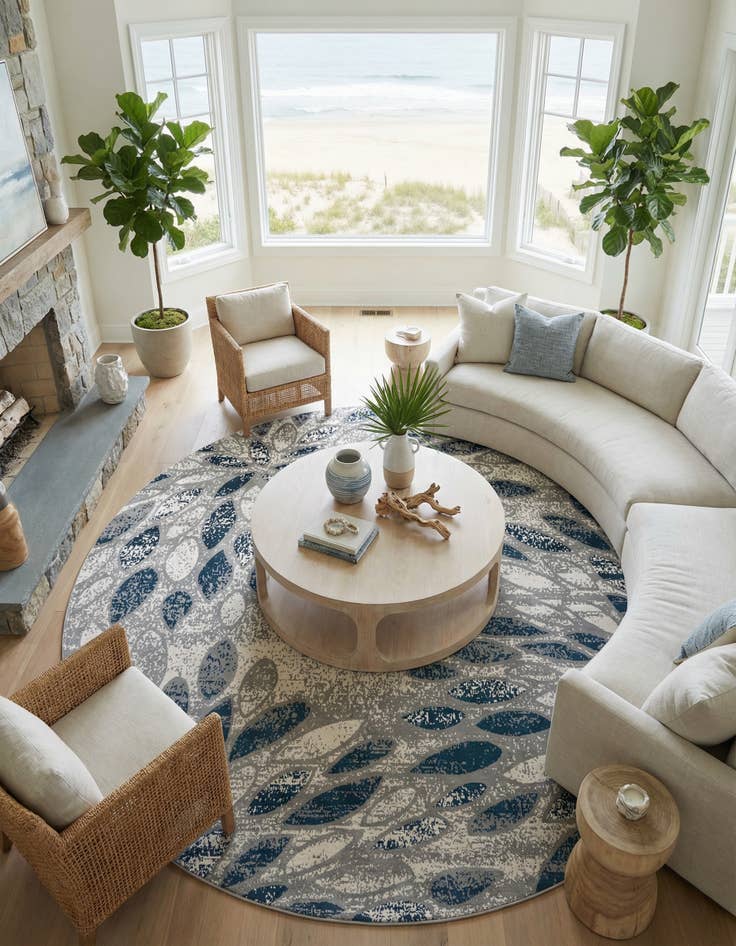 Detail image of  12' 4 x 12' 4 Charleston Round Rug