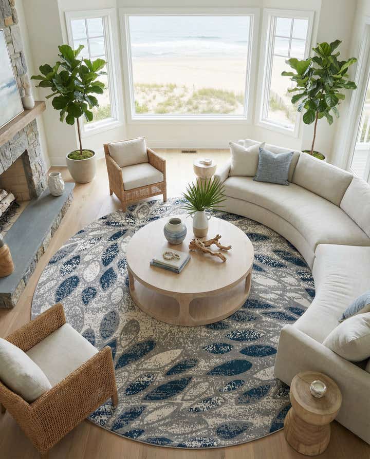 12' 4 x 12' 4 Charleston Round Rug