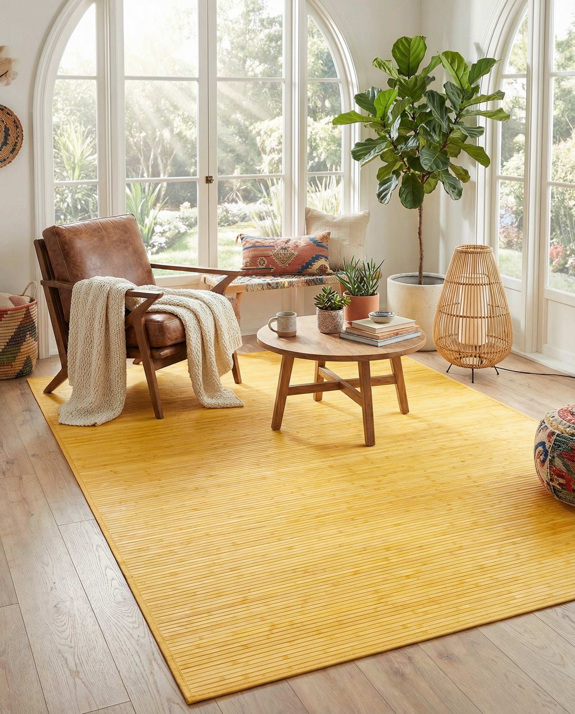 6' x 9' Bamboo Rug