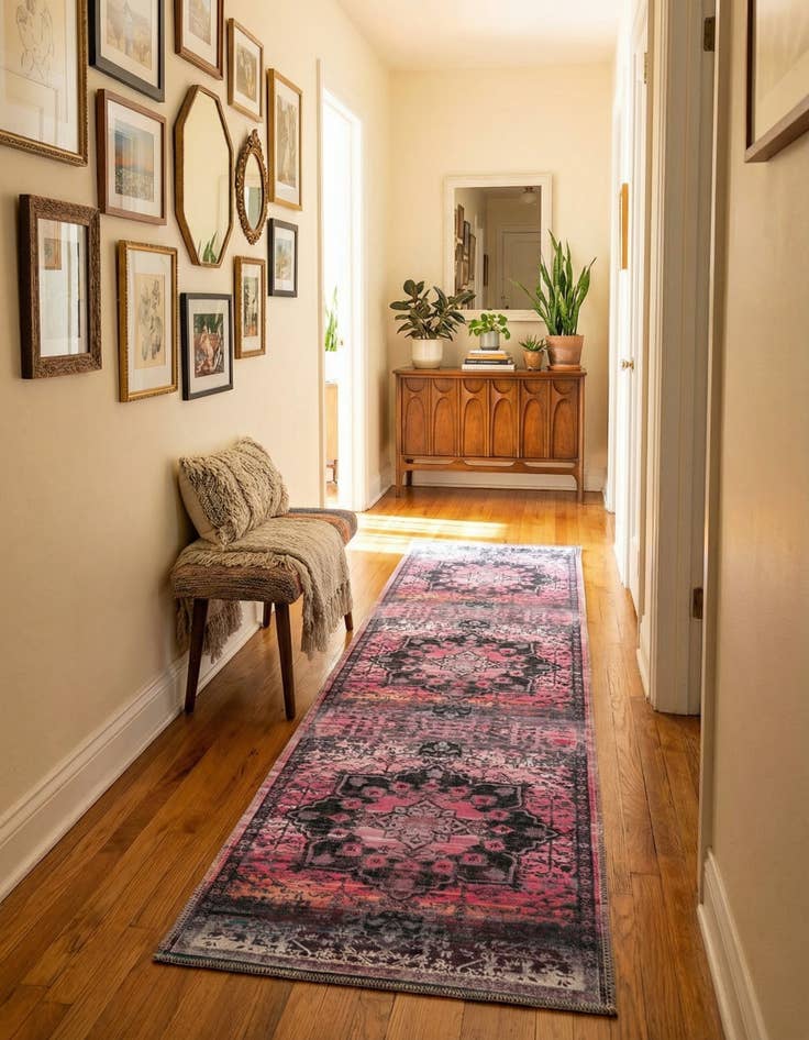 Detail image of 2' x 8' Washable Renaissance Runner Rug