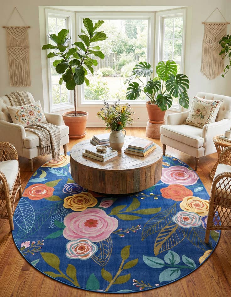 Detail image of 7' 10 x 10' Blossom Oval Rug