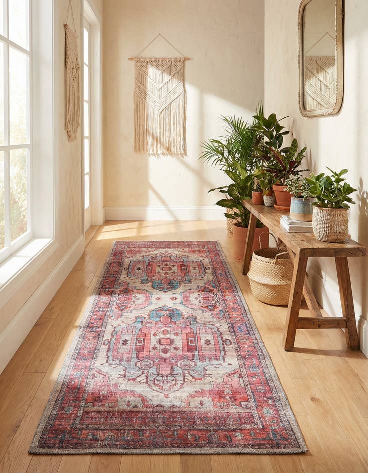 Detail image of 2' x 6' Washable Maahru Runner Rug