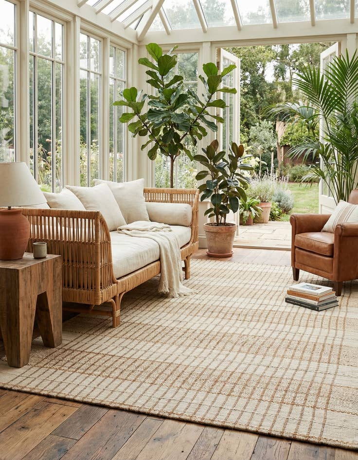 Detail image of 10' x 14' 1  Hand Braided Laurel Handwoven Jute Rug