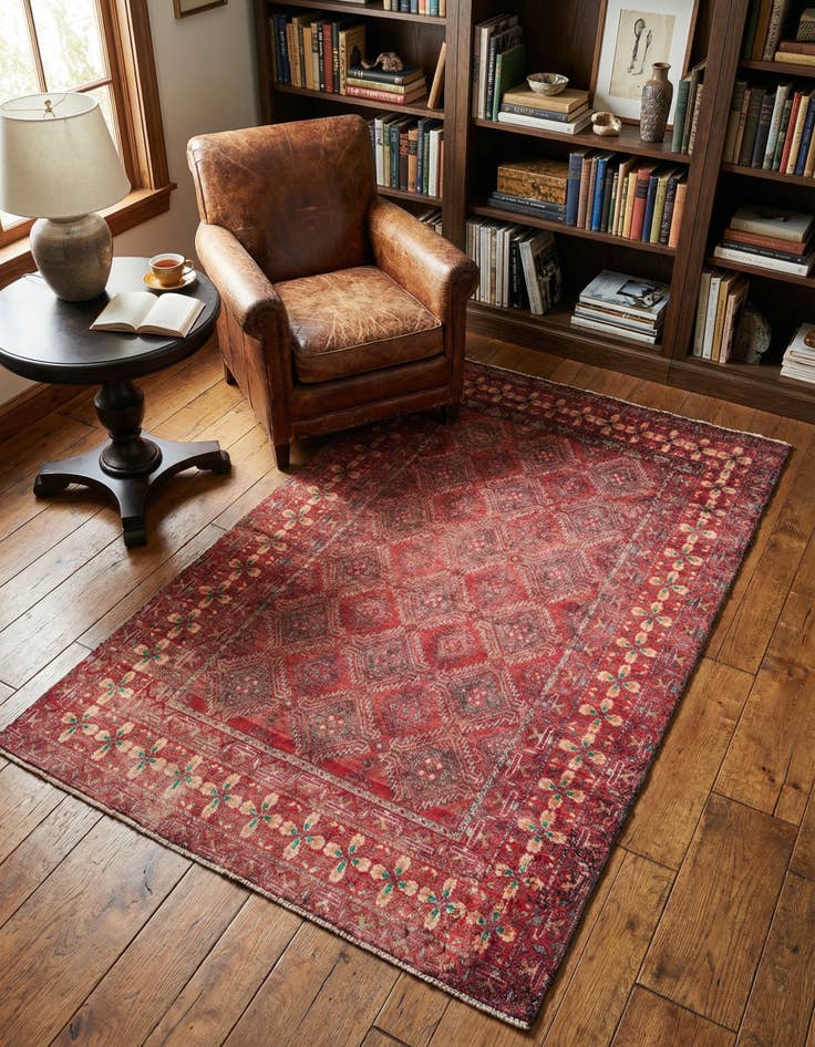 Detail image of 3' x 5' 2 Hand Knotted Ultra Vintage Persian Wool Rug