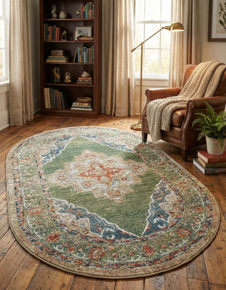 Detail image of 5' x 8' Isabella Oval Rug