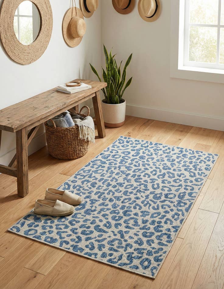 Detail image of 2' x 3' 1  Washable Safari Indoor / Outdoor Rug