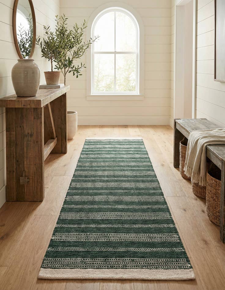 Detail image of 2' 7 x 12'  Hand Woven Lariat Runner Rug