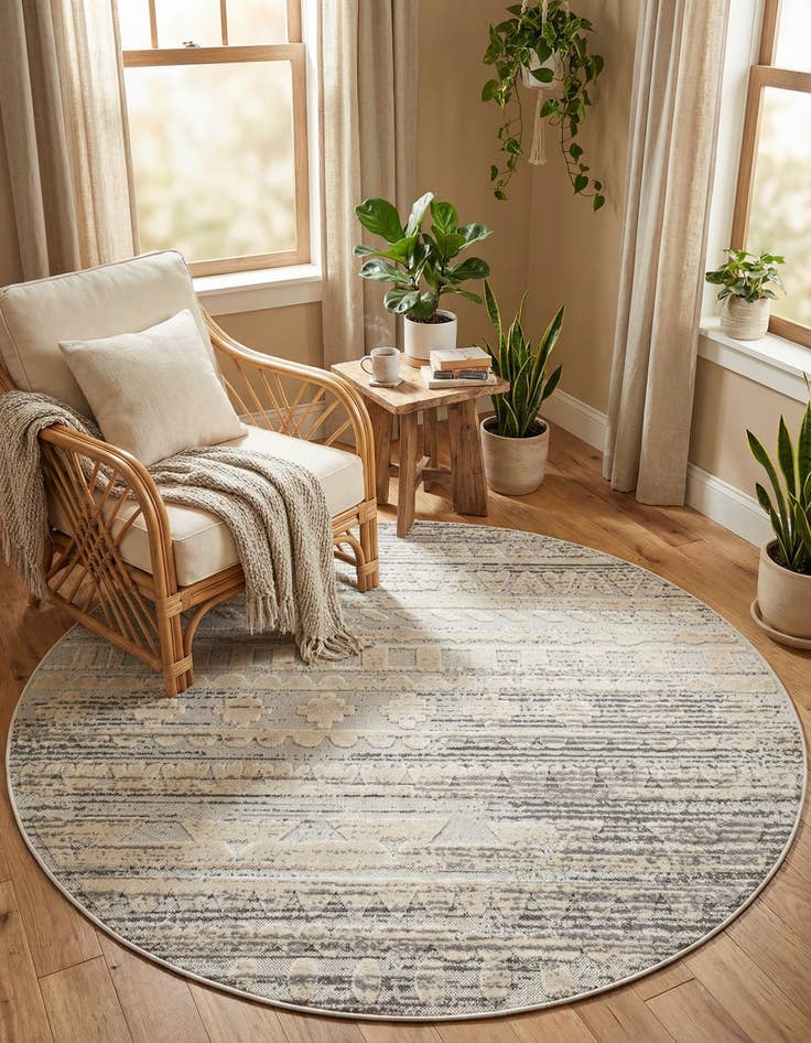 Detail image of 6' x 6' Arlo Round Rug