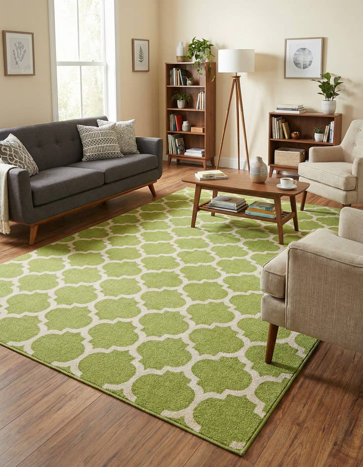 Detail image of 7' 10 x 11' Trellis Rug