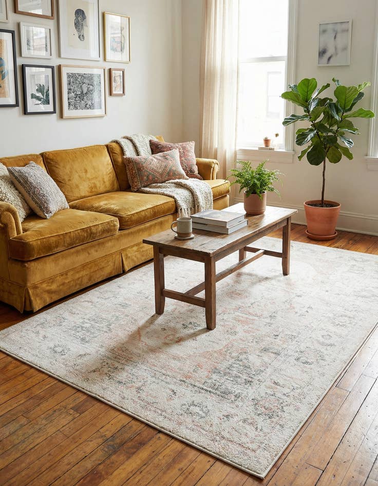 Detail image of 5' 3 x 8' Madeline Vintage Rug