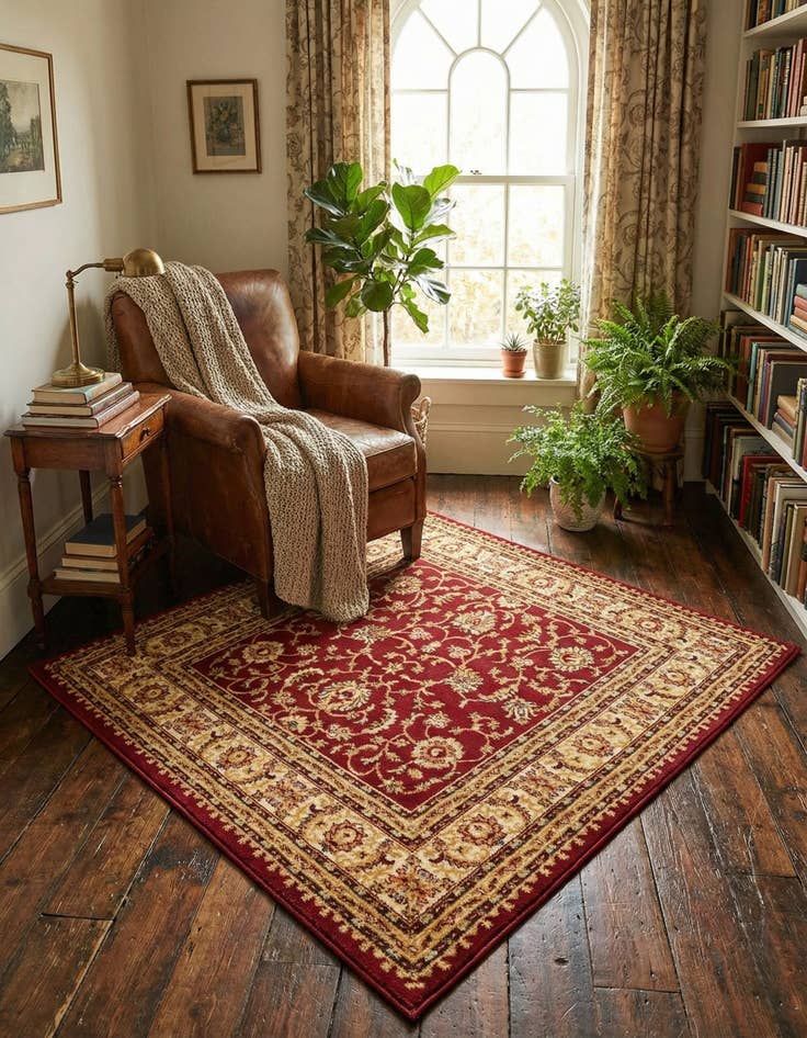 Detail image of 5' 3 x 5' 3 Aditi Square Rug