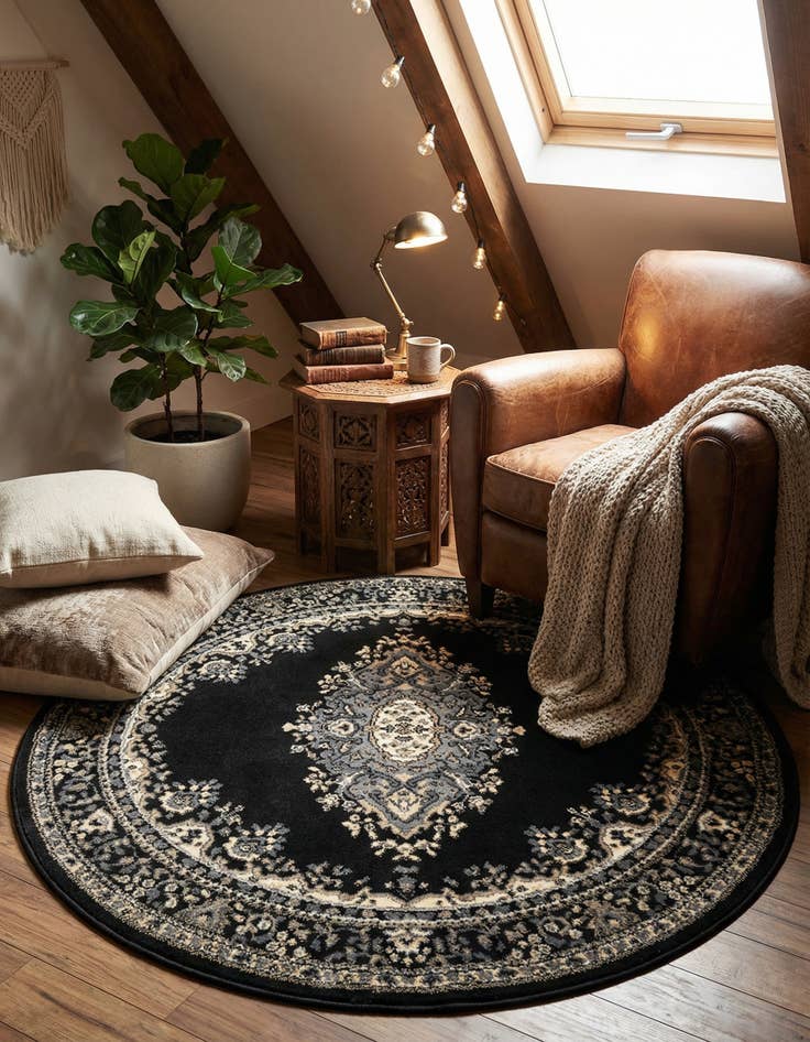 Detail image of 4' x 4' Amaya Round Rug