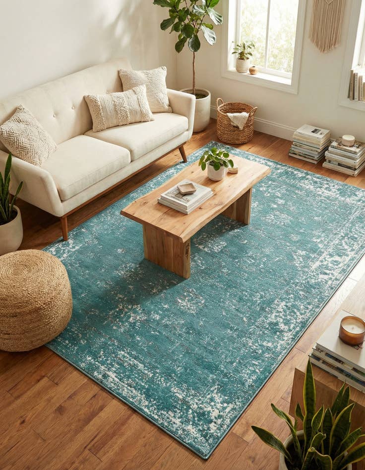 Detail image of 5' 3 x 8' Monaco Rug With Pad Bundle