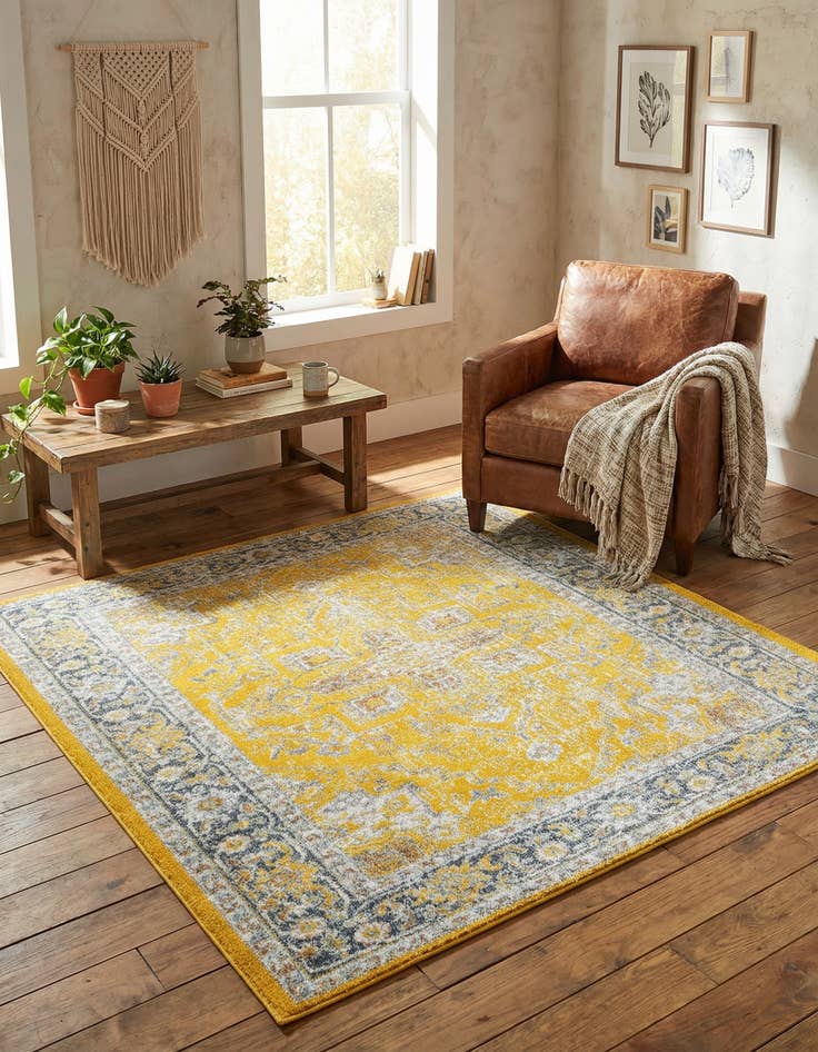 Detail image of 5' x 5' Santiago Square Rug