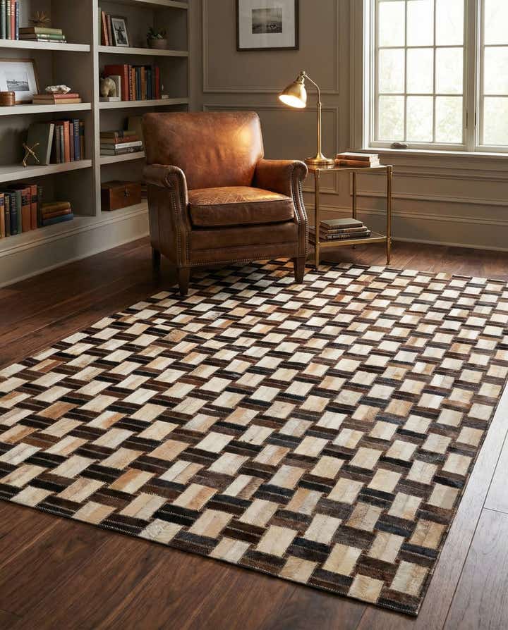 4' x 5' 11 Cowhide - Patchwork Rug