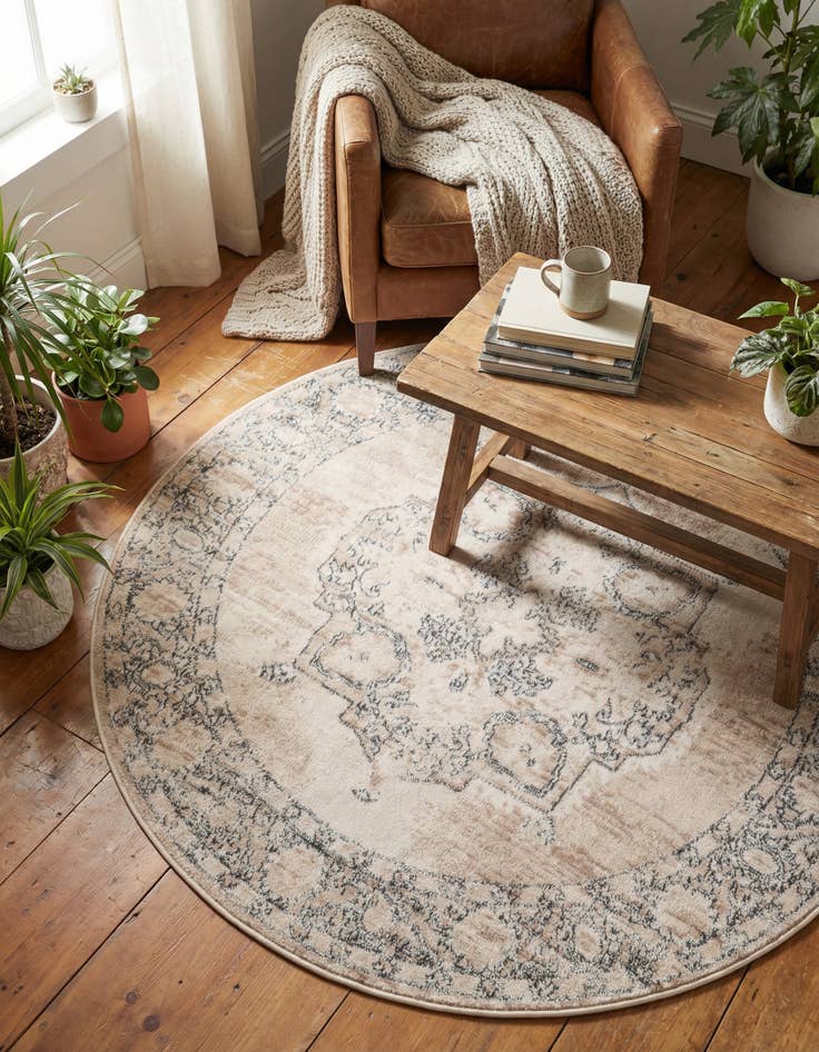 Detail image of  4' x 4' Oregon Round Rug