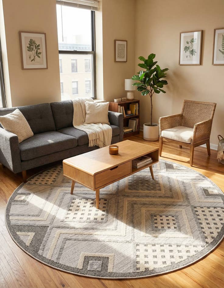 Detail image of 7' x 7' Arlo Round Rug